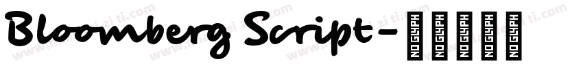 Bloomberg Script字体转换